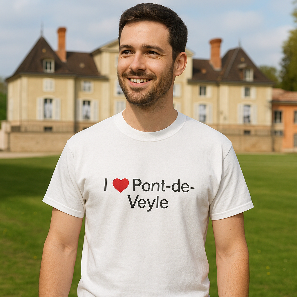 T-shirt I love pont-de-veyle