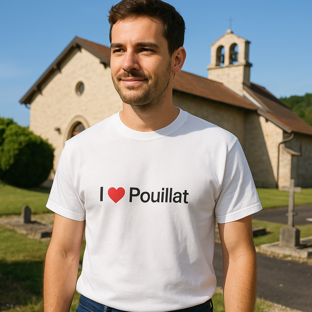 T-shirt I love pouillat