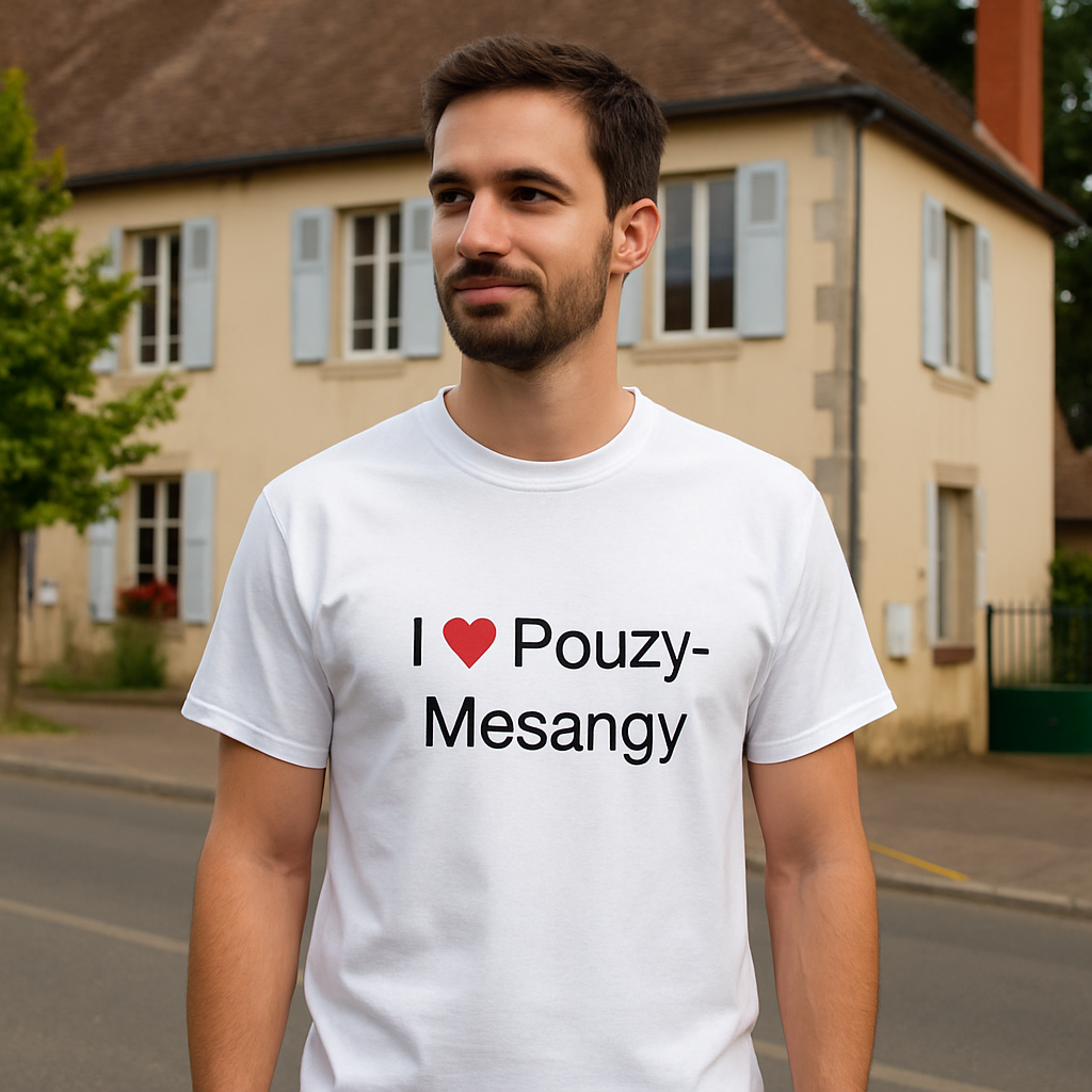 T-shirt I love pouzy-mésangy
