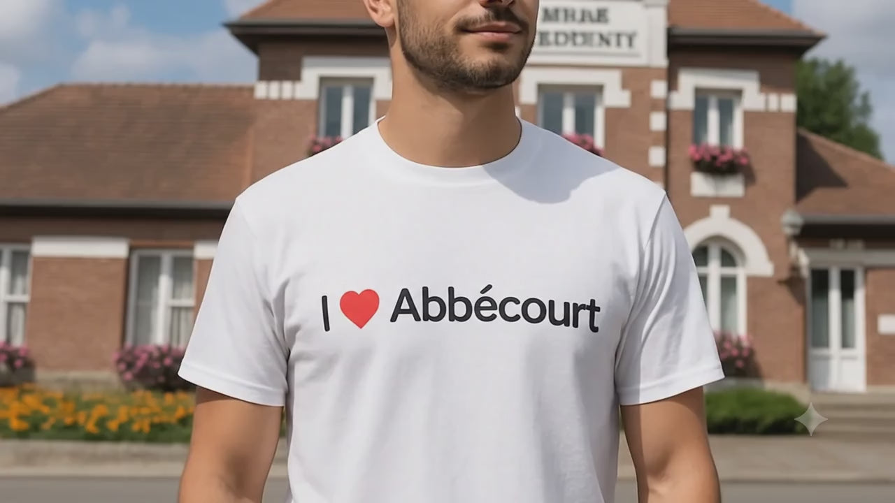 T-shirt I love Abbécourt