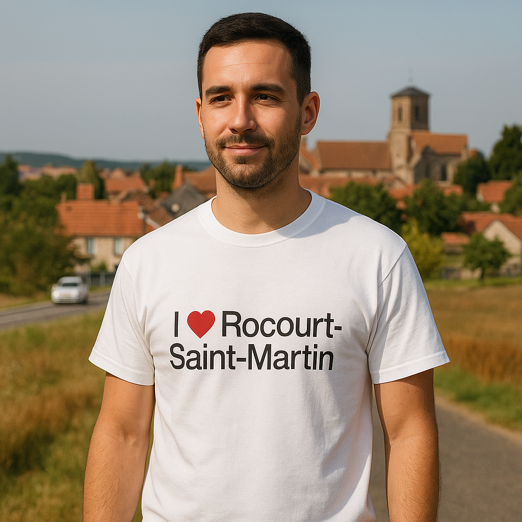 T-shirt I love rocourt-saint-martin