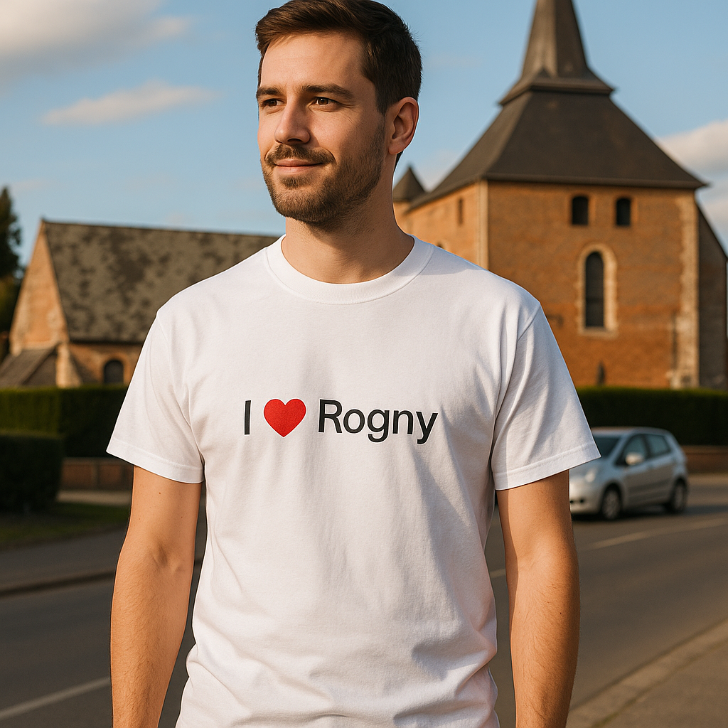 T-shirt I love rogny
