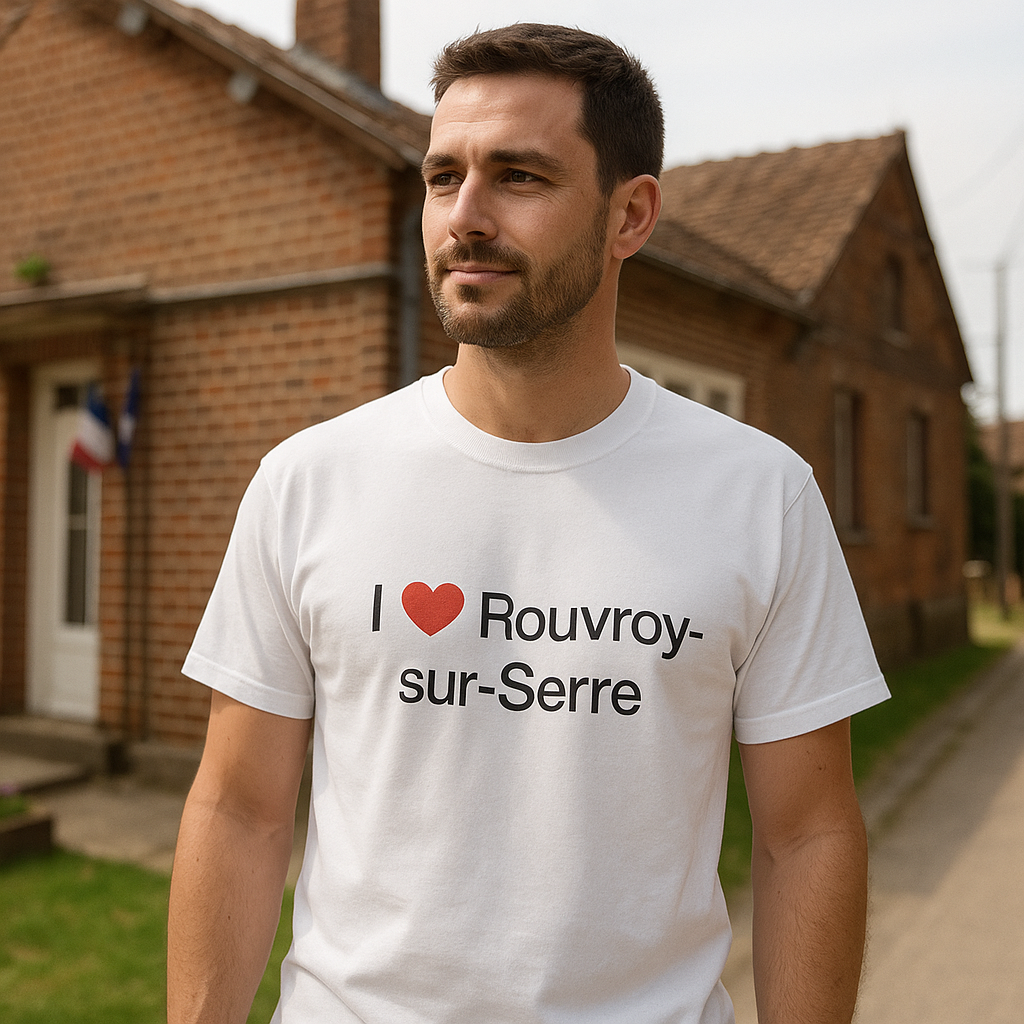 T-shirt I love rouvroy-sur-serre