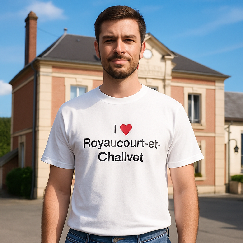 T-shirt I love royaucourt-et-chailvet