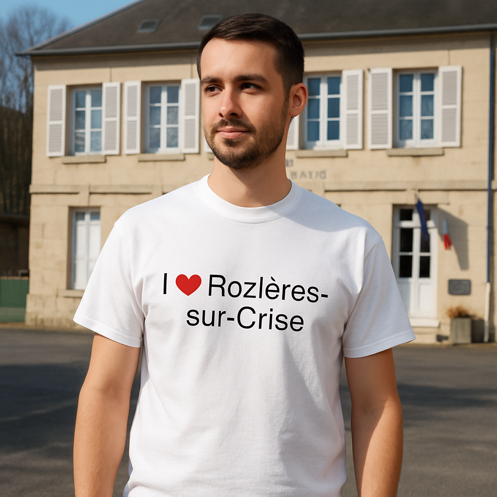 T-shirt I love rozières-sur-crise