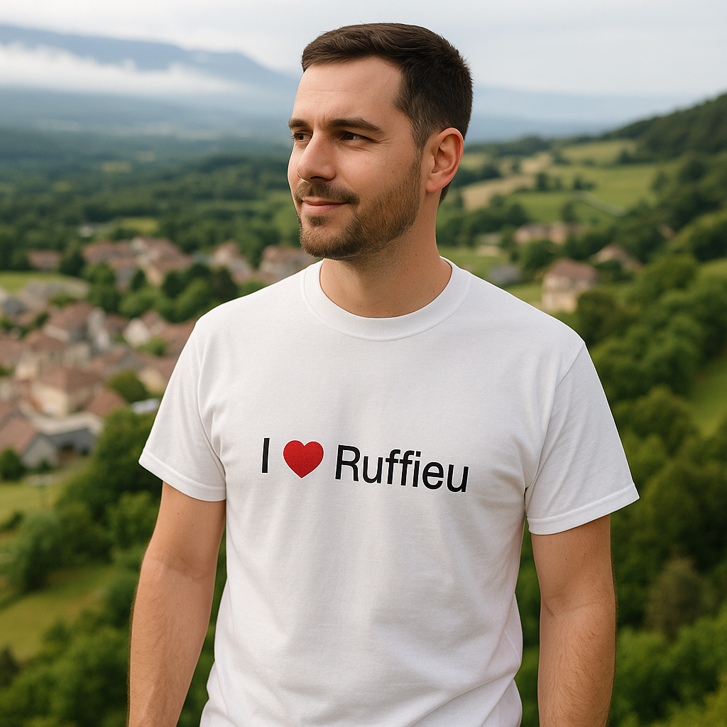 T-shirt I love ruffieu
