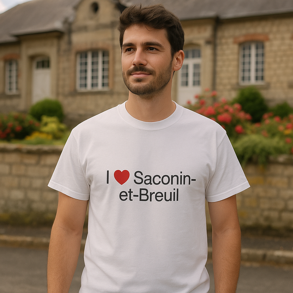 T-shirt I love saconin-et-breuil