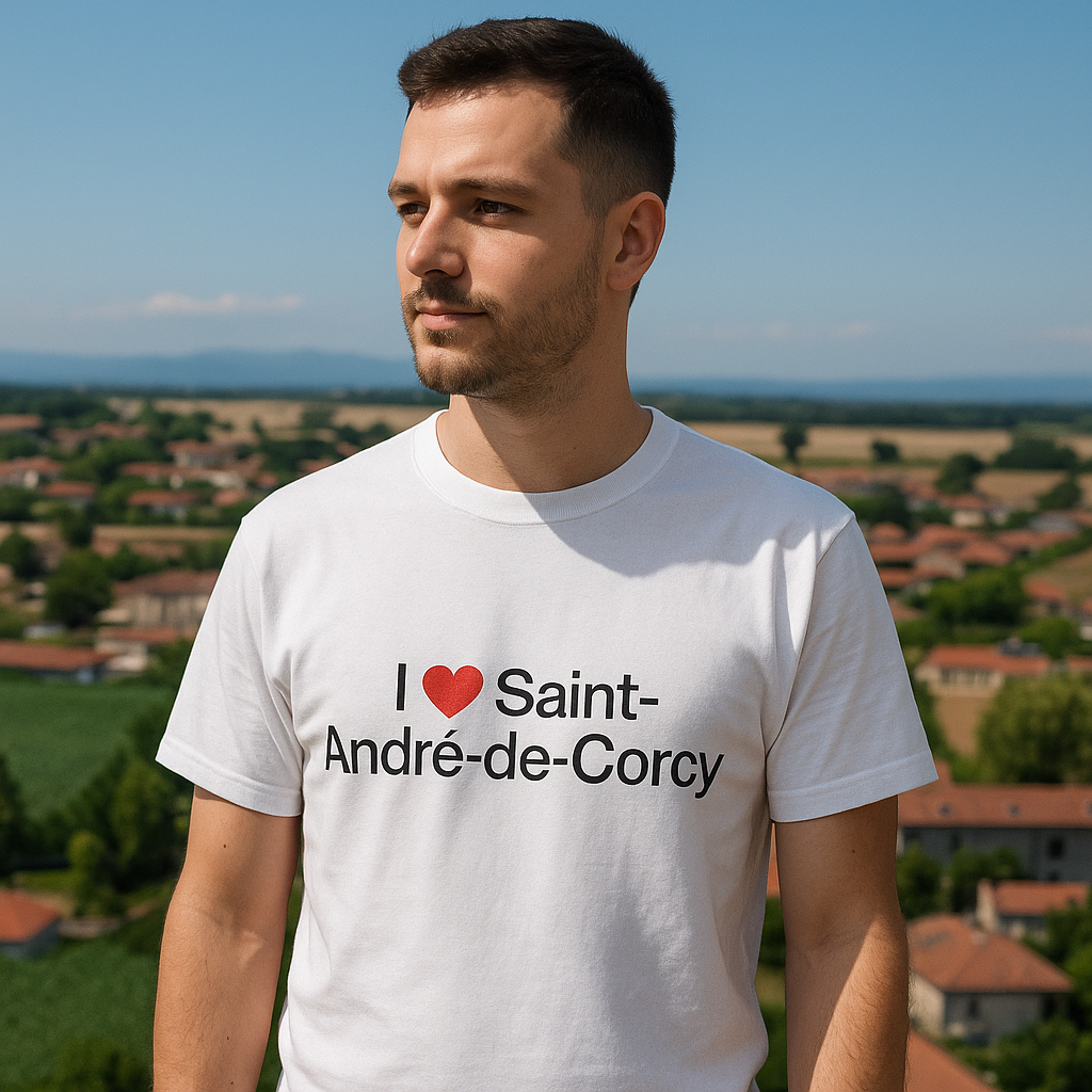 T-shirt I love saint-andré-de-corcy