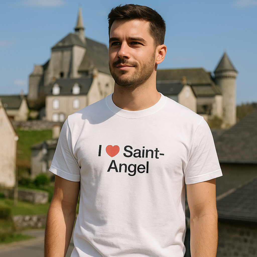 T-shirt I love saint-angel