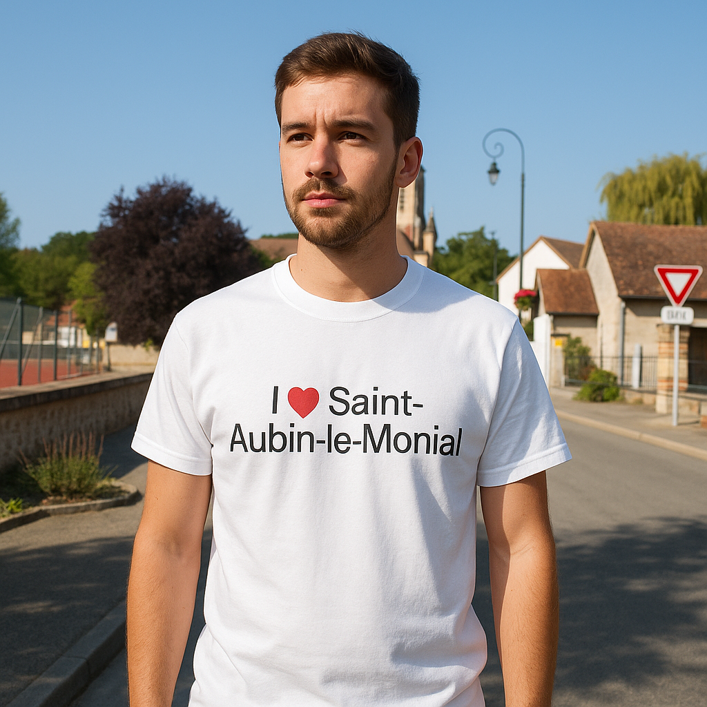 T-shirt I love saint-aubin-le-monial