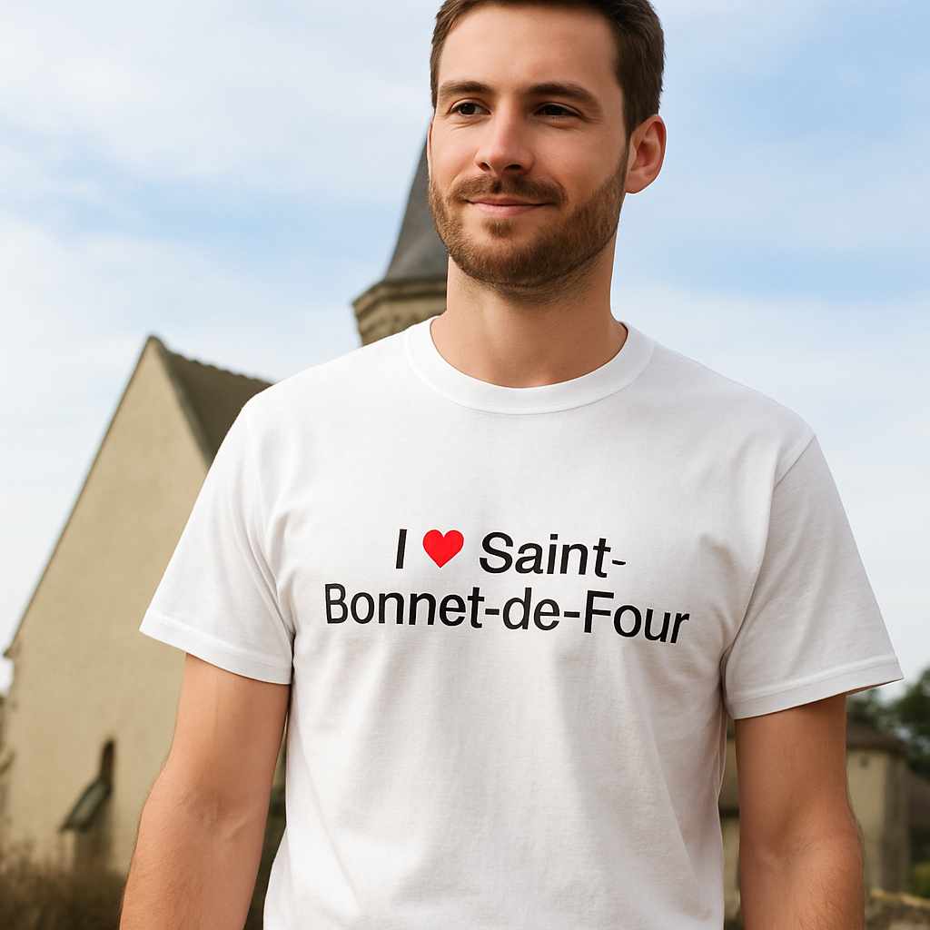 T-shirt I love saint-bonnet-de-four