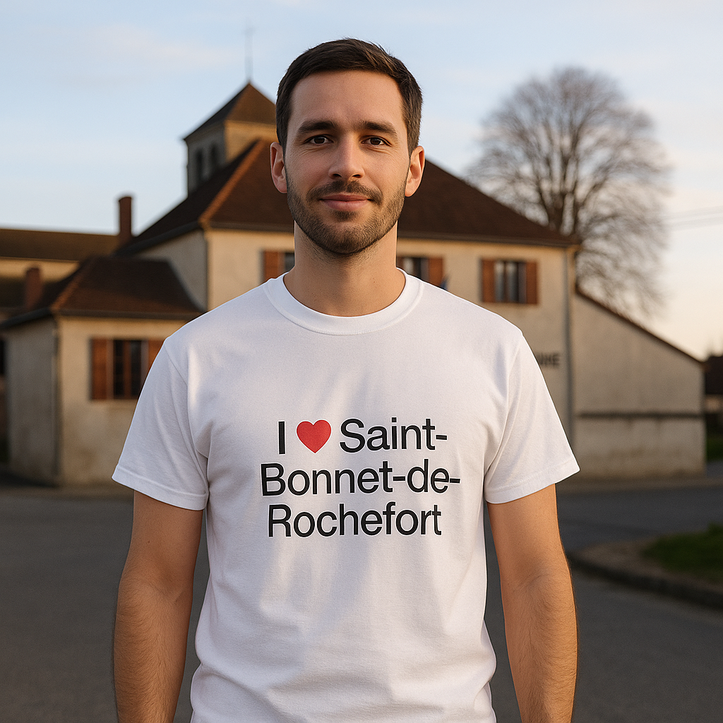 T-shirt I love saint-bonnet-de-rochefort