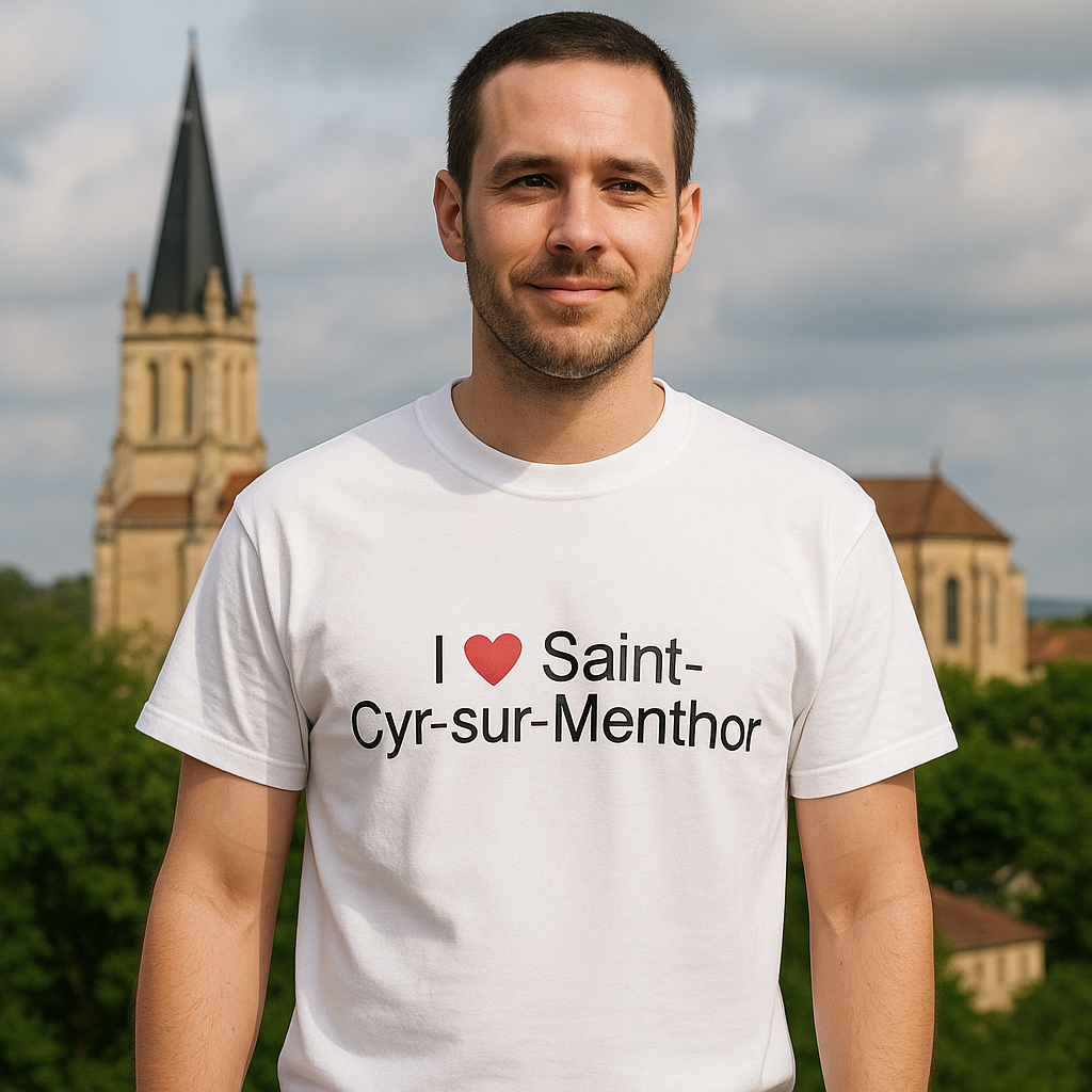 T-shirt I love saint-cyr-sur-menthon