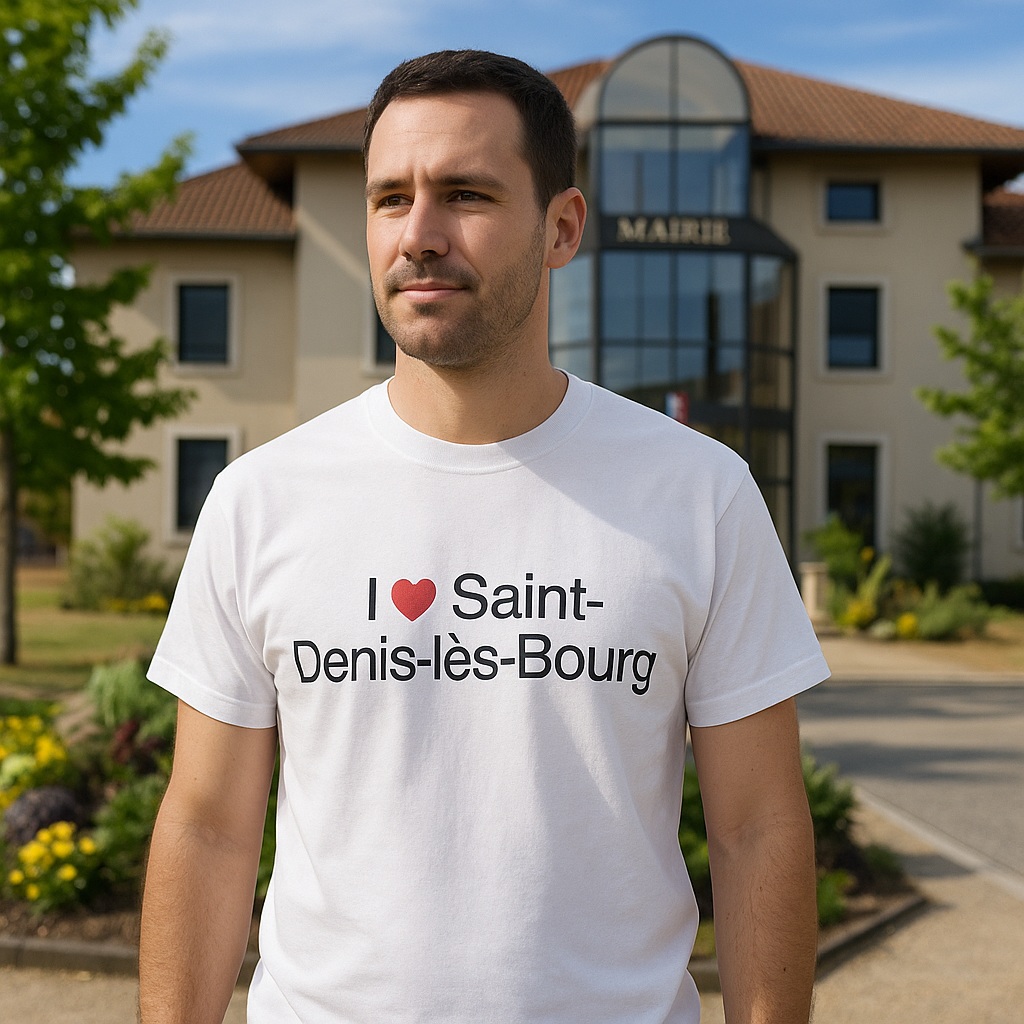 T-shirt I love saint-denis-lès-bourg