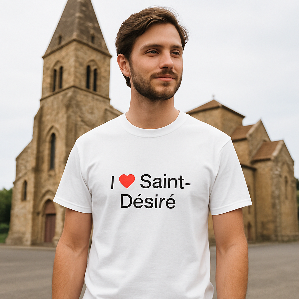 T-shirt I love saint-désiré