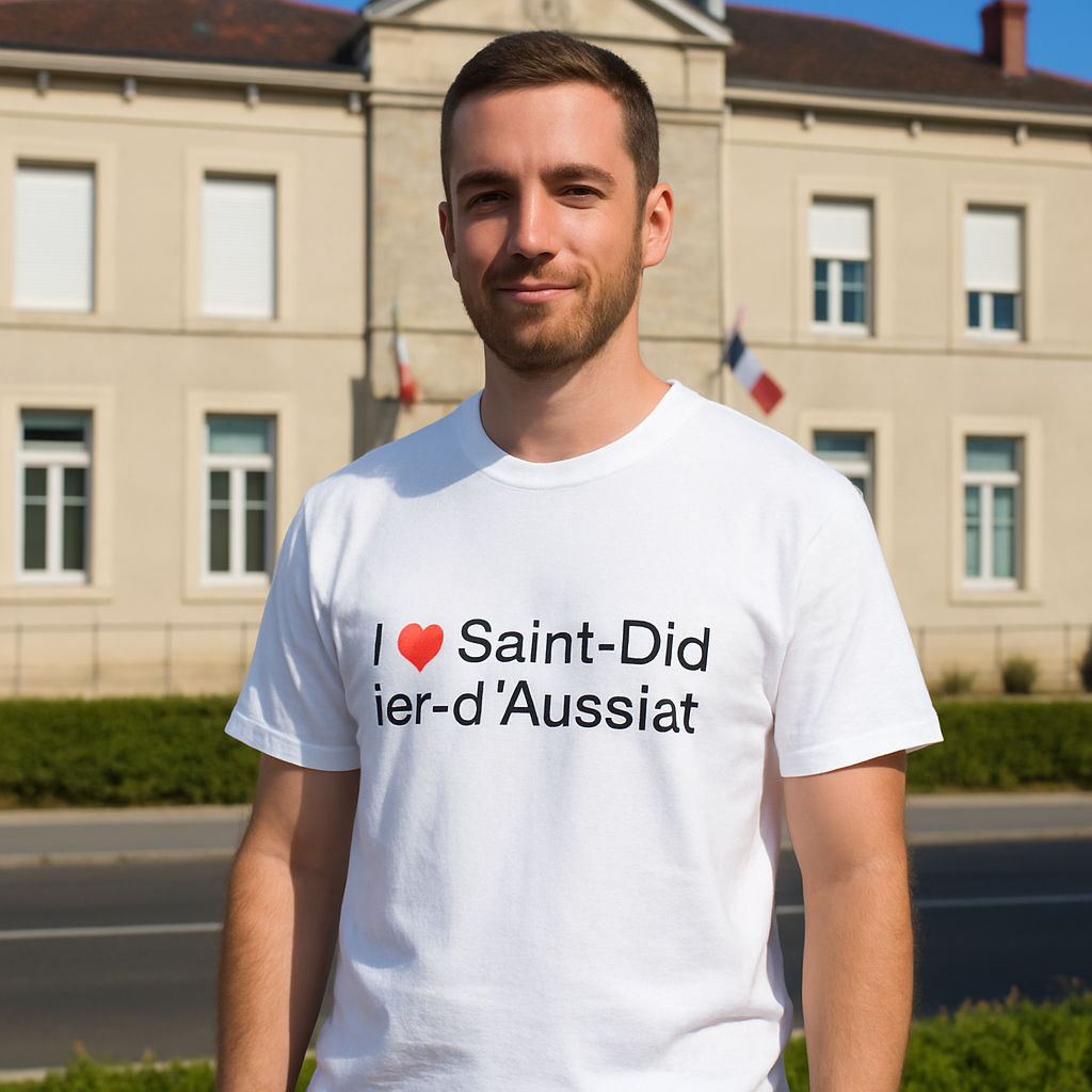 T-shirt I love saint-didier-d'aussiat