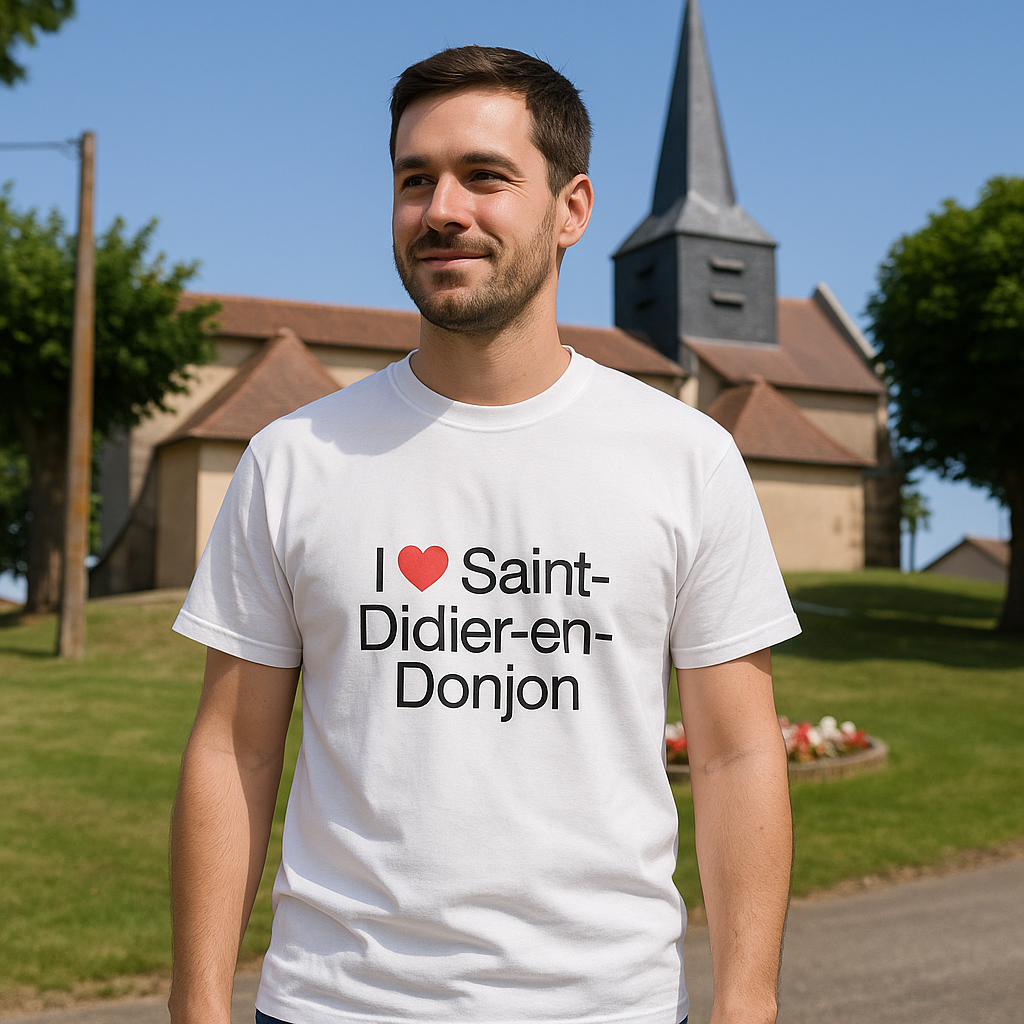 T-shirt I love saint-didier-en-donjon