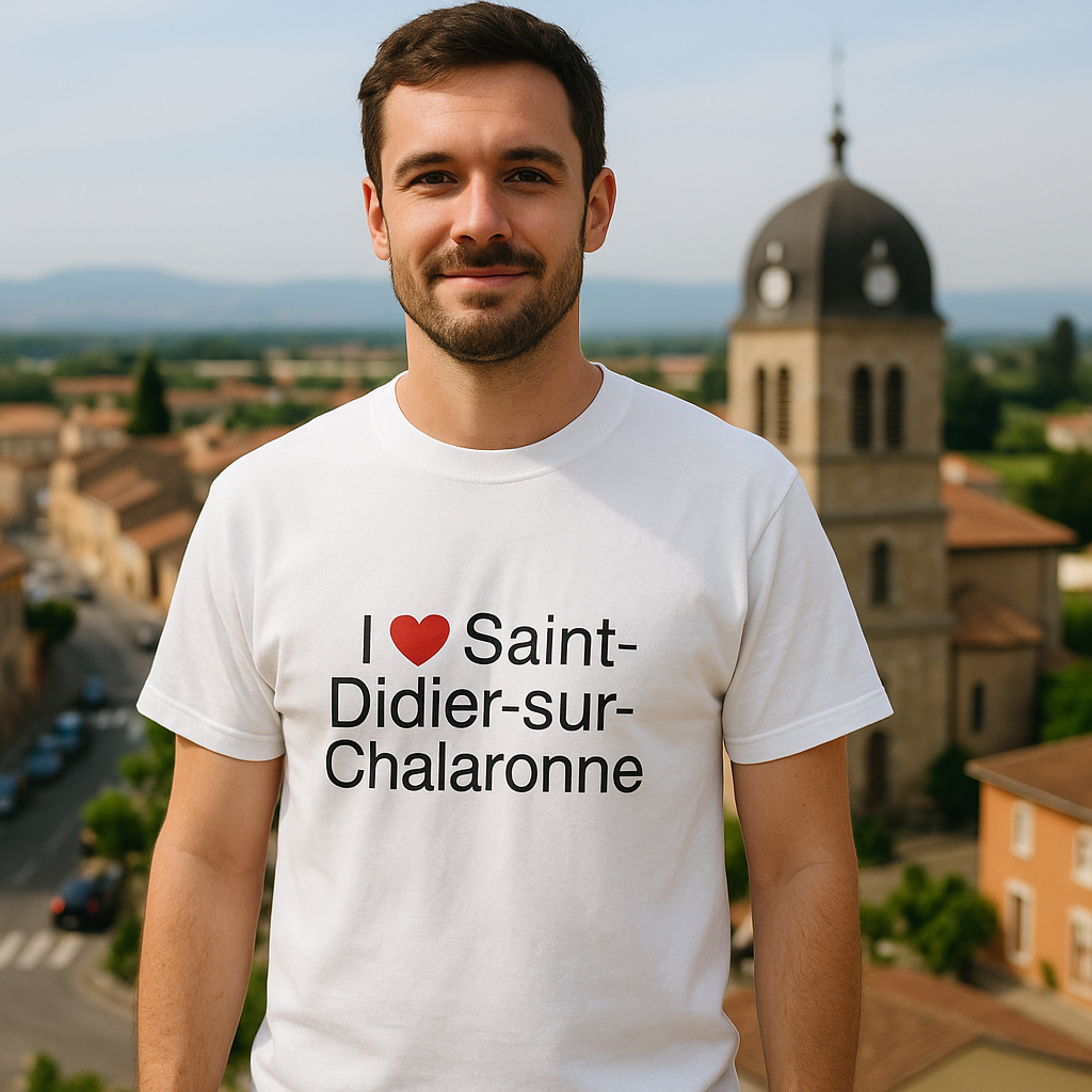 T-shirt I love saint-didier-sur-chalaronne