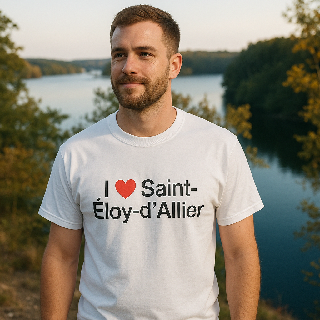 T-shirt I love saint-éloy-d'allier
