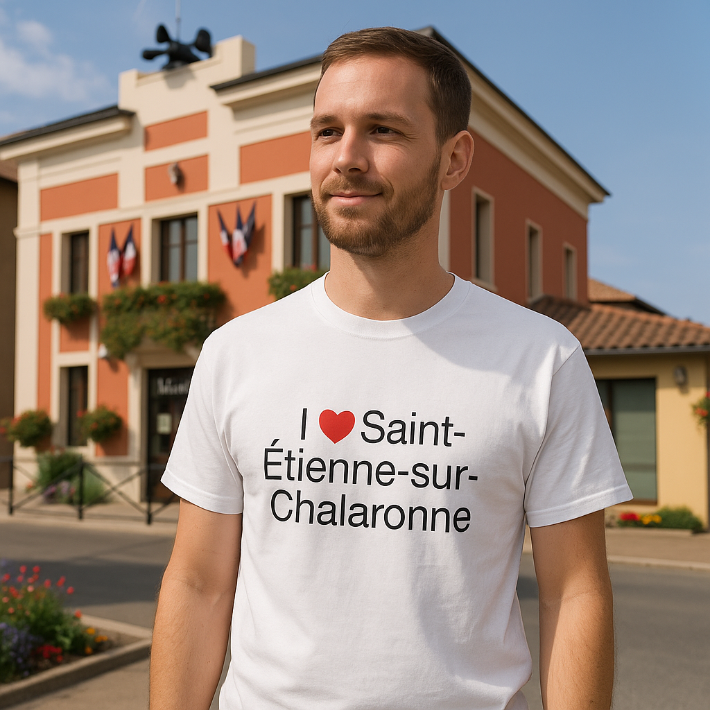 T-shirt I love saint-étienne-sur-chalaronne
