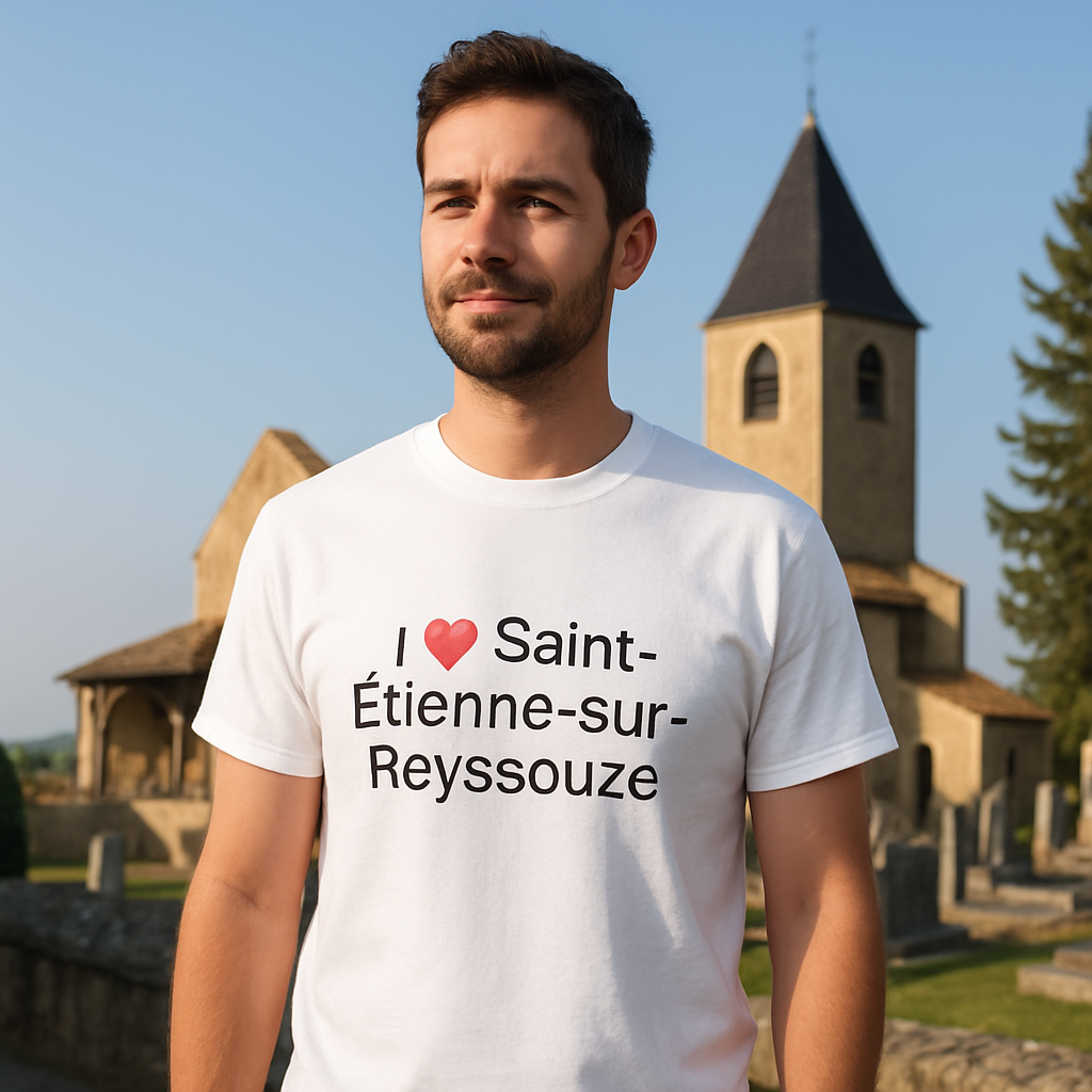 T-shirt I love saint-étienne-sur-reyssouze