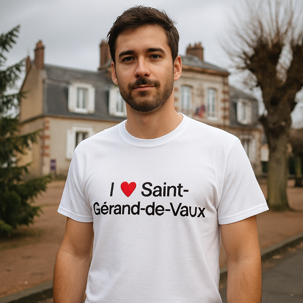 T-shirt I love saint-gérand-de-vaux