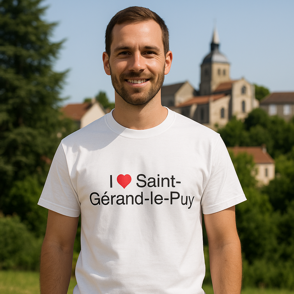T-shirt I love saint-gérand-le-puy