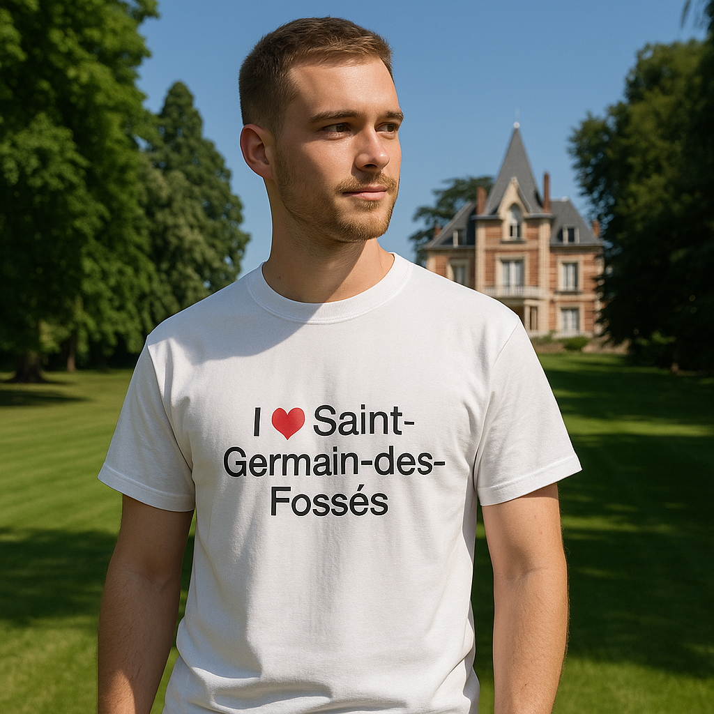 T-shirt I love saint-germain-des-fossés