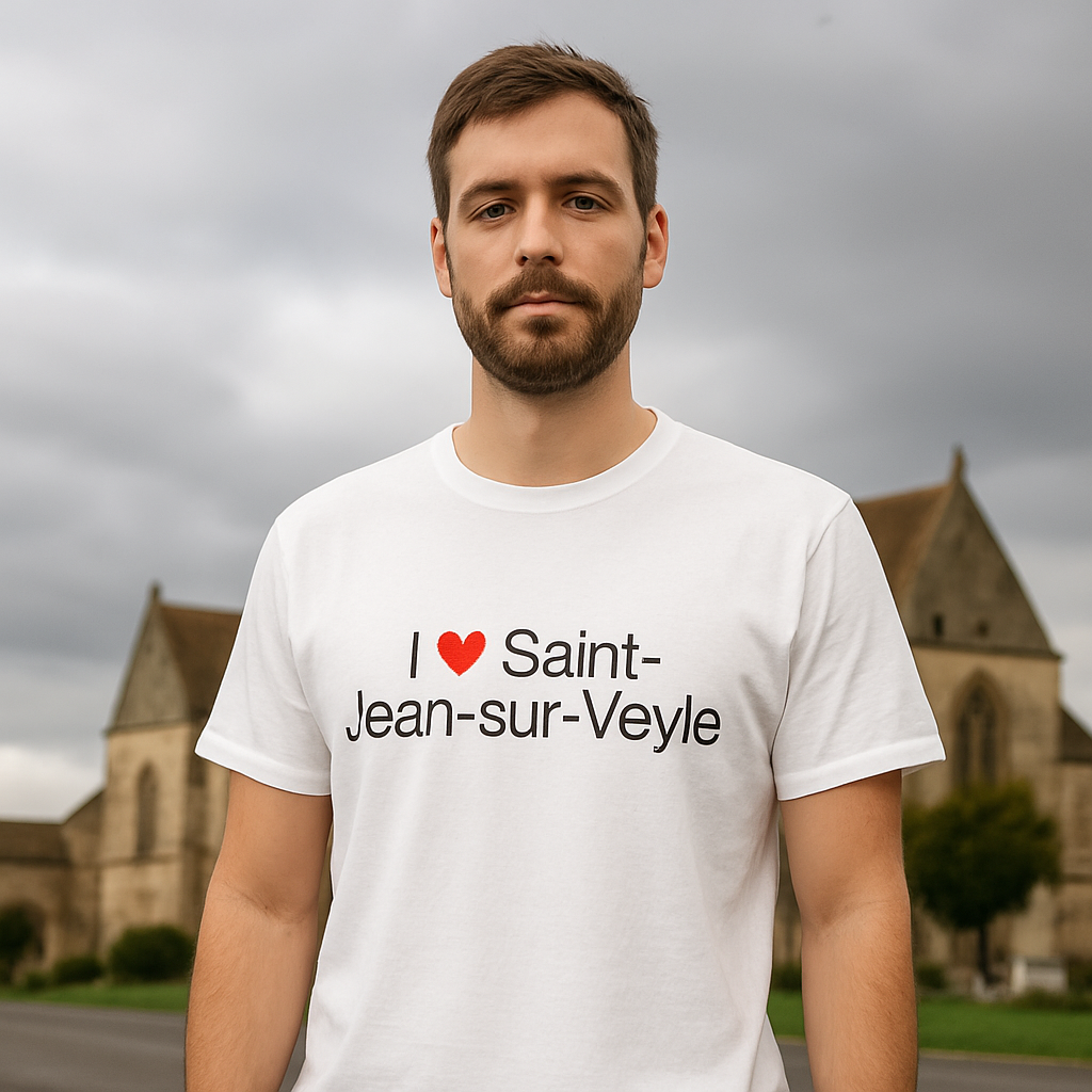 T-shirt I love saint-jean-sur-veyle