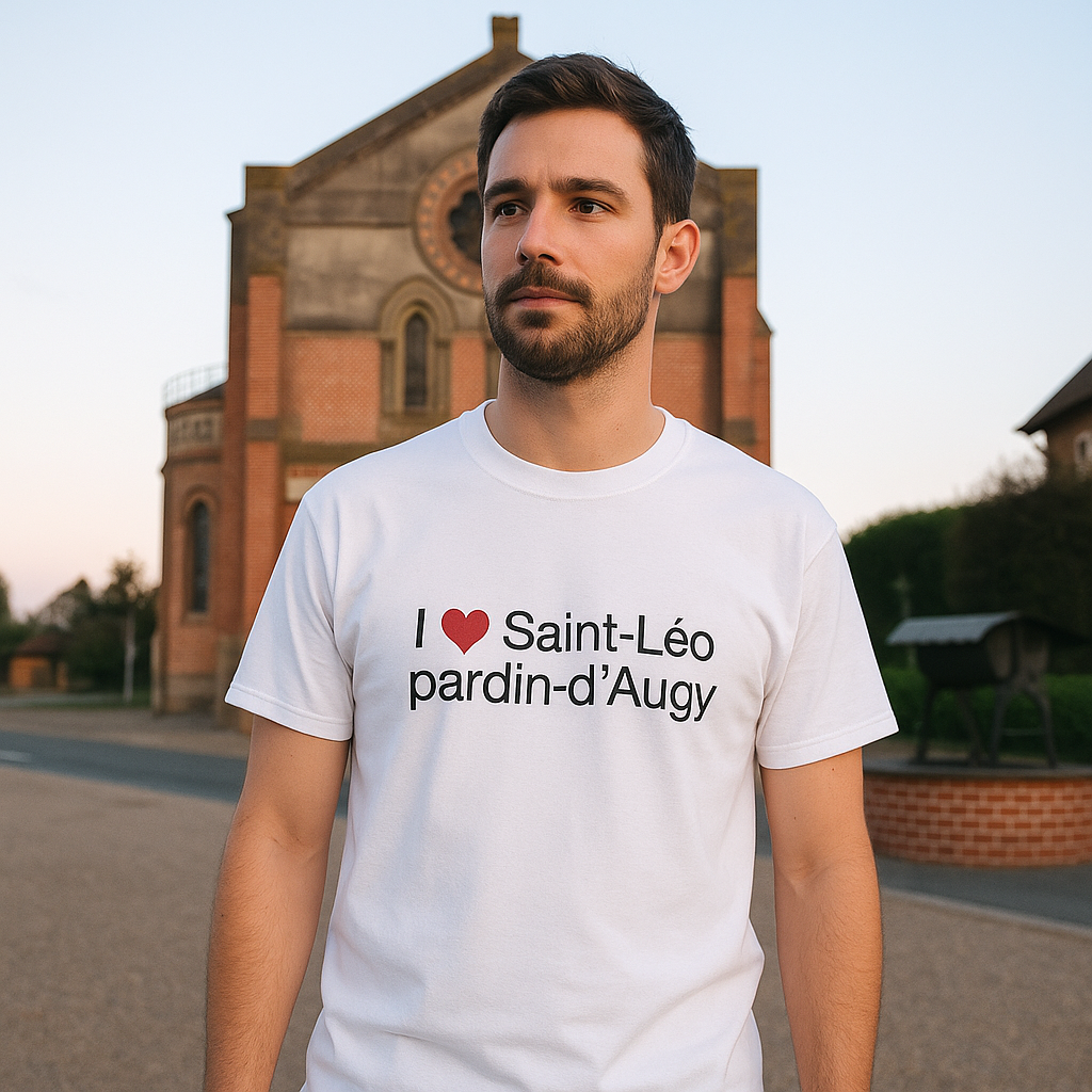 T-shirt I love saint-léopardin-d'augy