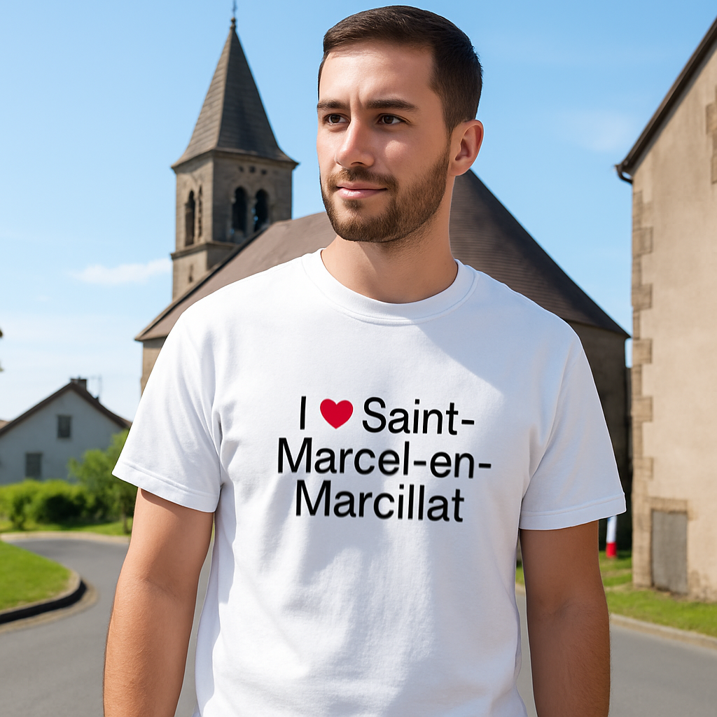 T-shirt I love saint-marcel-en-marcillat