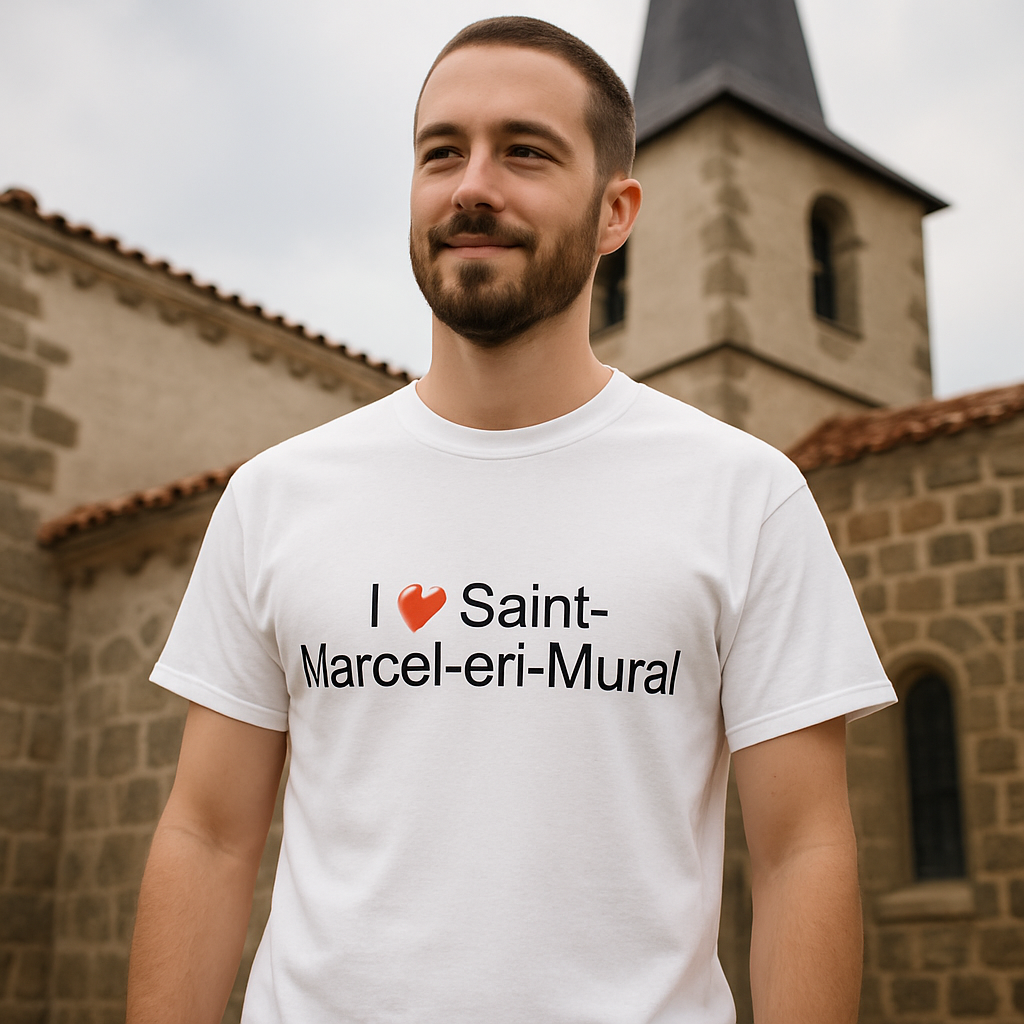 T-shirt I love saint-marcel-en-murat