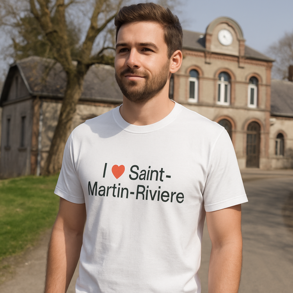 T-shirt I love saint-martin-rivière