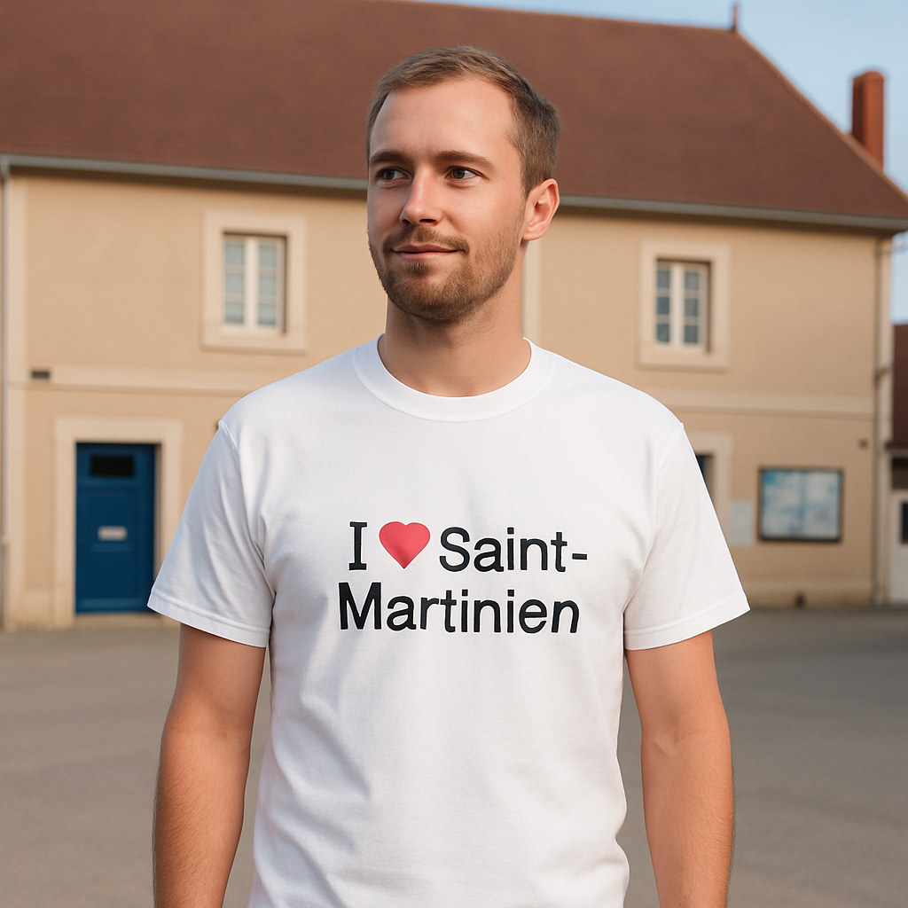 T-shirt I love saint-martinien