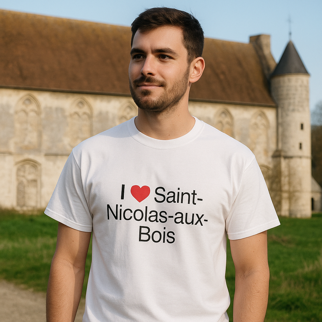 T-shirt I love saint-nicolas-aux-bois