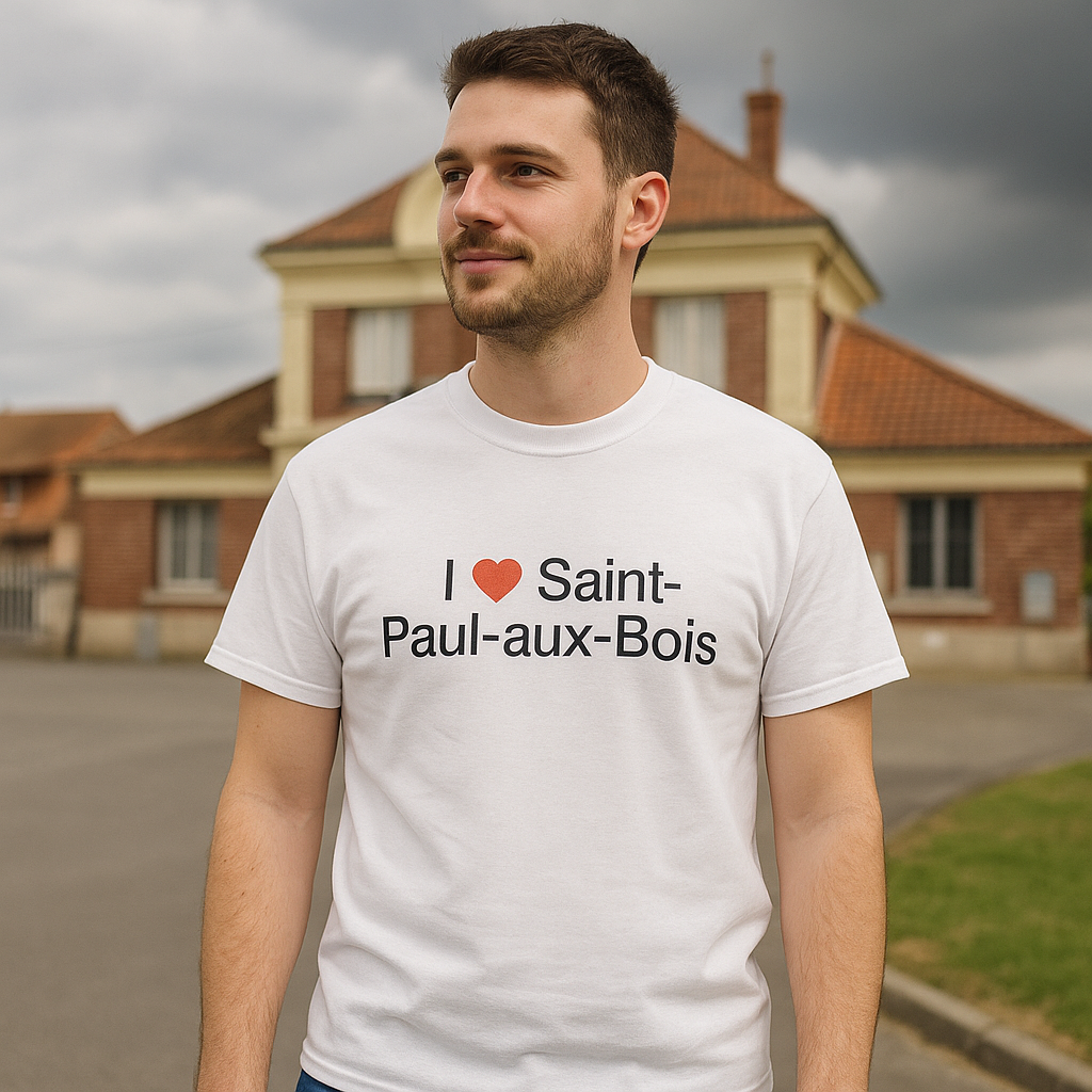 T-shirt I love saint-paul-aux-bois