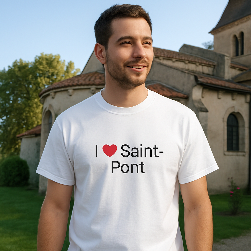 T-shirt I love saint-pont