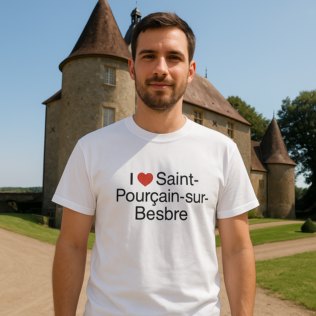 T-shirt I love saint-pourçain-sur-besbre