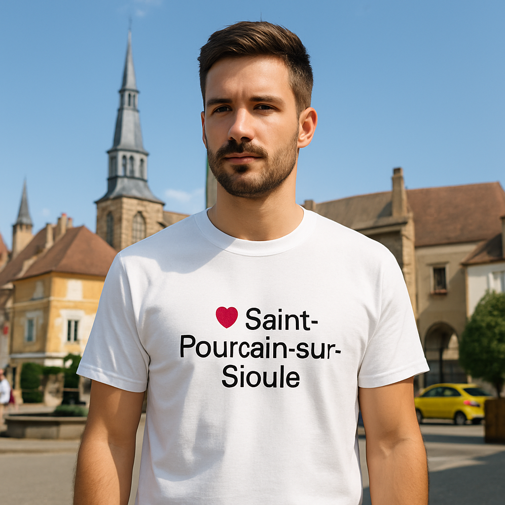 T-shirt I love saint-pourçain-sur-sioule