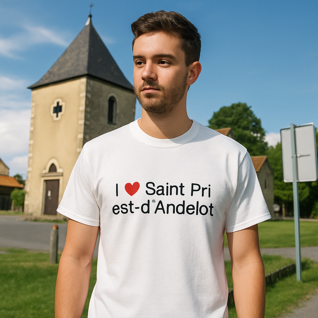 T-shirt I love saint-priest-d'andelot