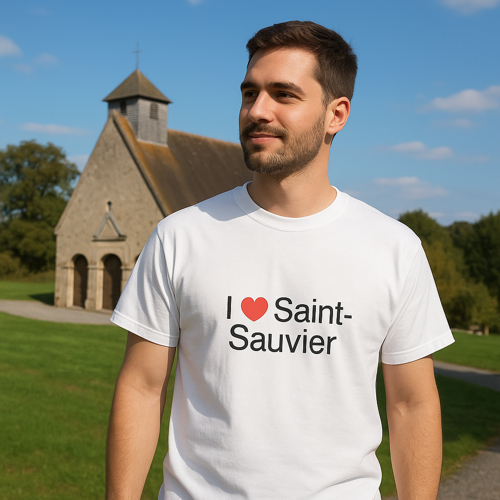 T-shirt I love saint-sauvier
