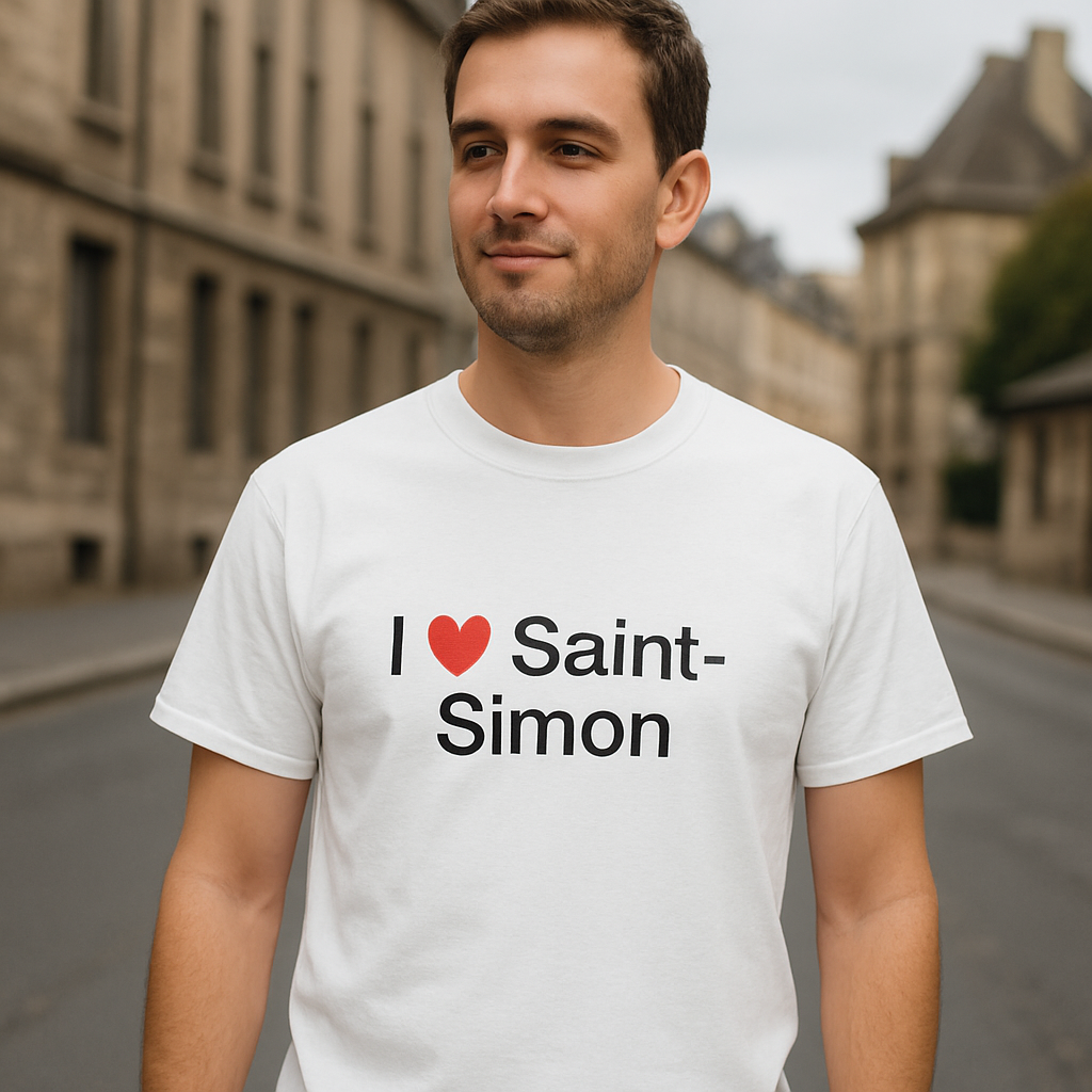 T-shirt I love saint-simon
