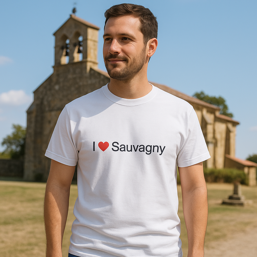 T-shirt I love sauvagny