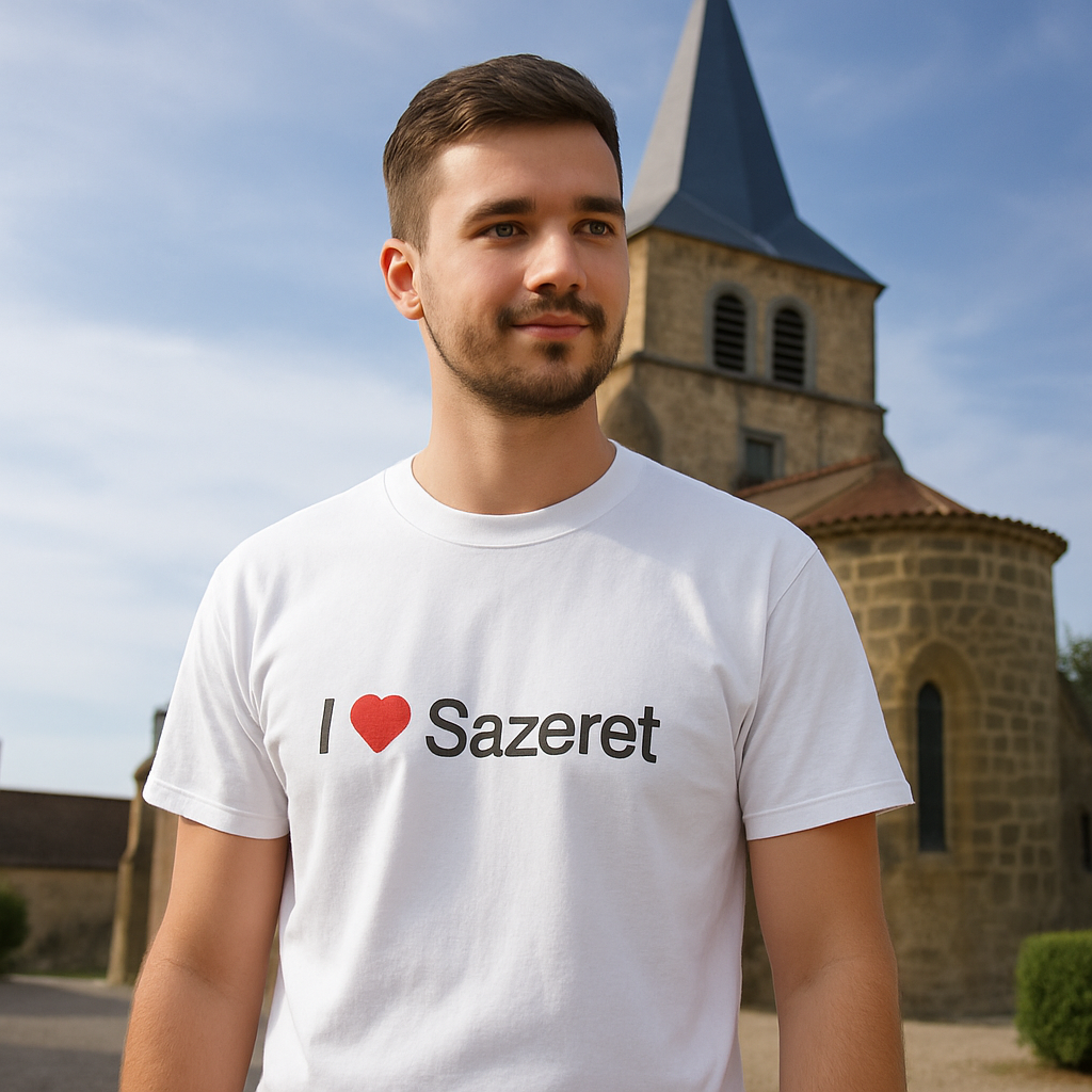 T-shirt I love sazeret