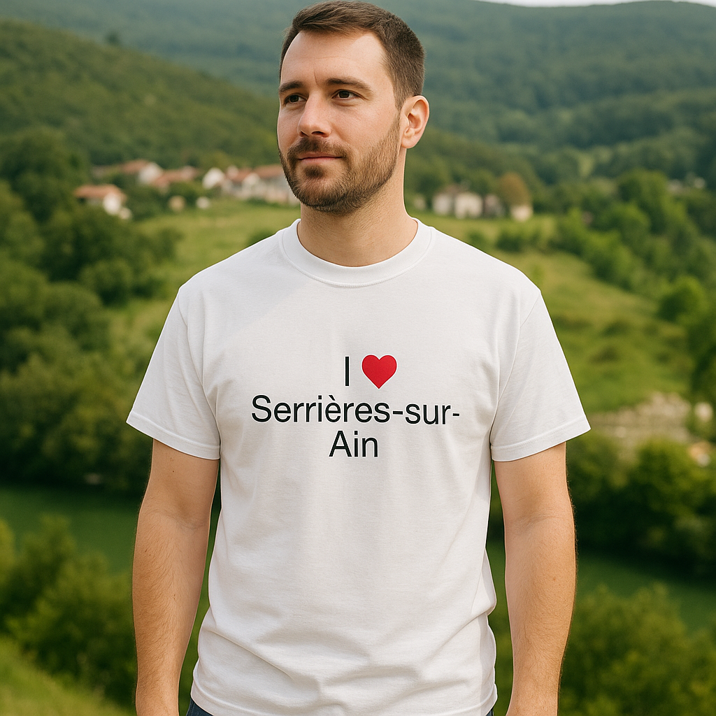 T-shirt I love serrières-sur-ain