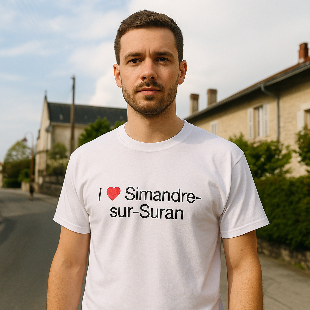 T-shirt I love simandre-sur-suran