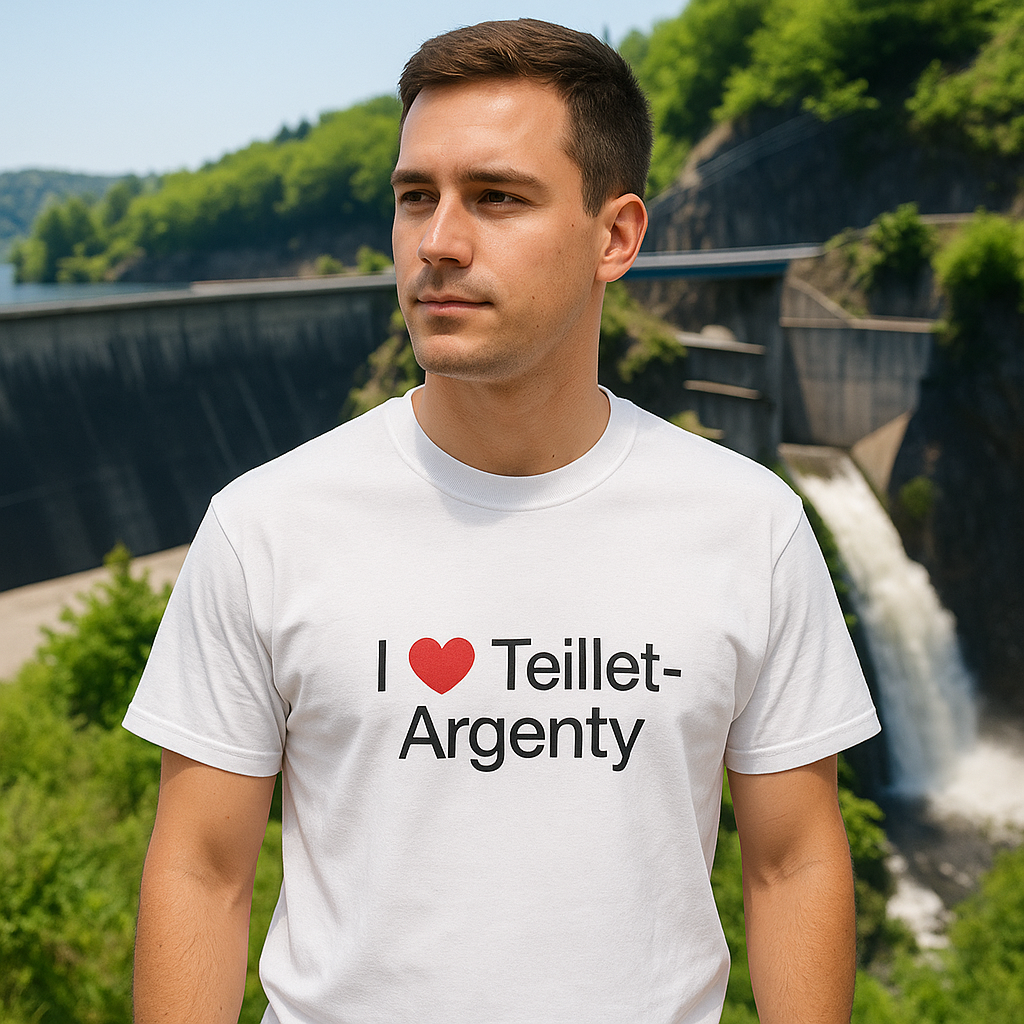 T-shirt I love teillet-argenty