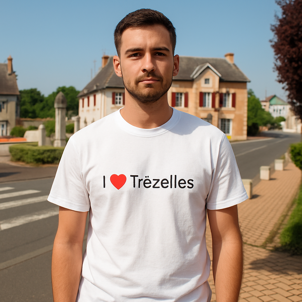 T-shirt I love trézelles