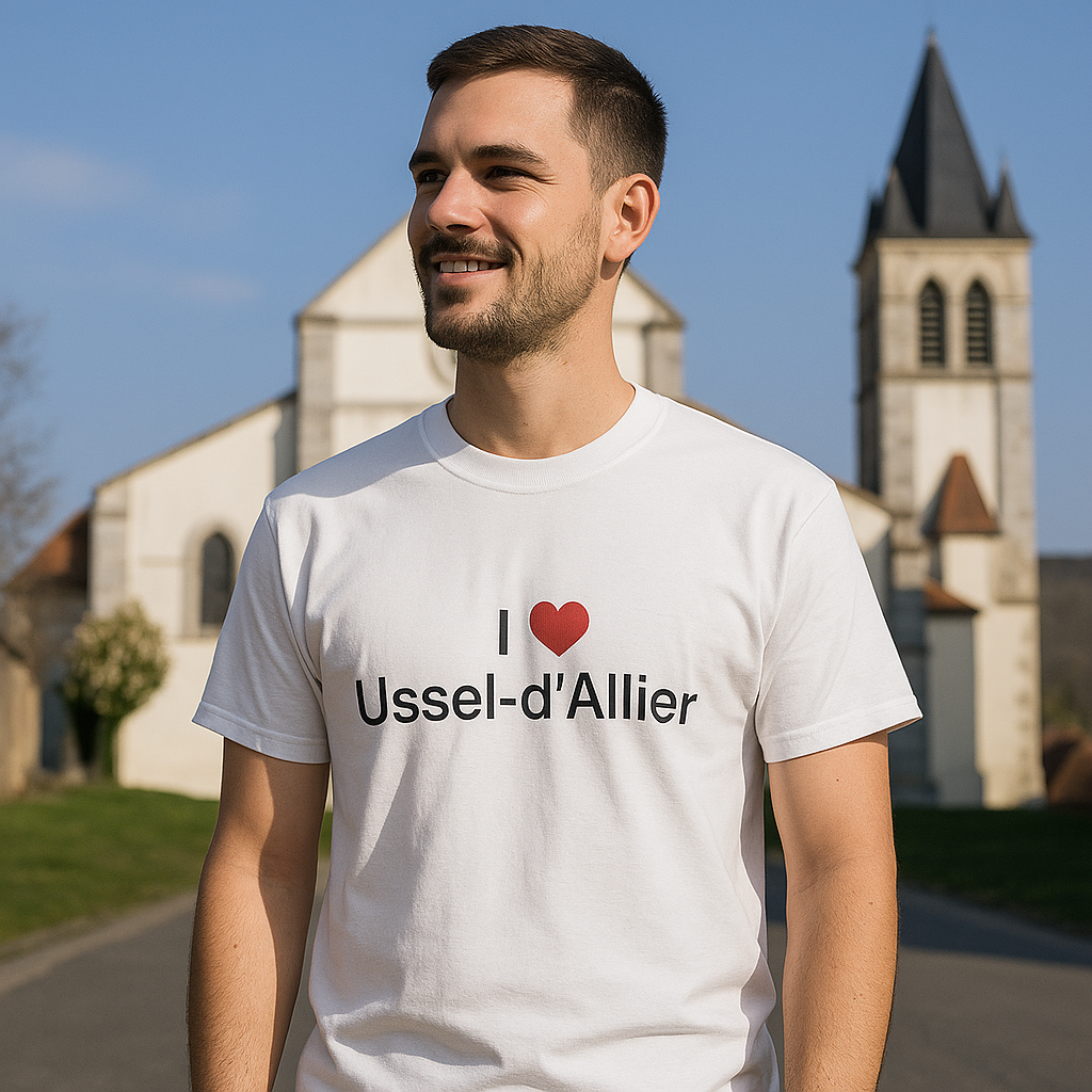 T-shirt I love ussel-d'allier