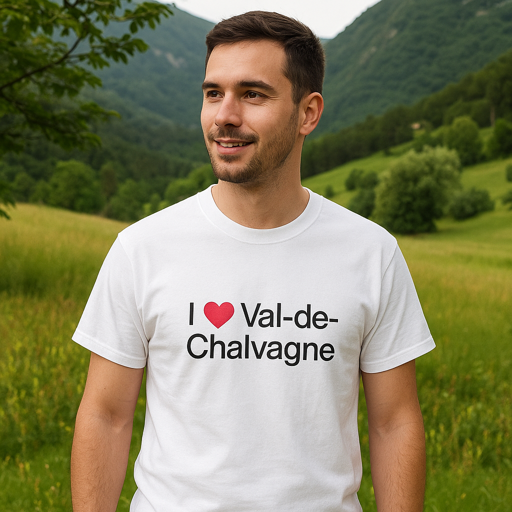 T-shirt I love val-de-chalvagne